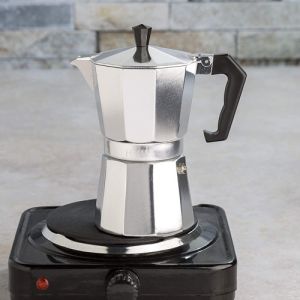 Quality Sliver Stovetop Espresso Coffee Maker Essential Barista Tools Stainless Steel for sale