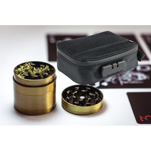 custom 1680D Nylon Smell Proof Bag With Combination Lock