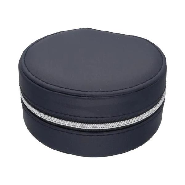 PU Leather Jewelry Set Gift Box with Zipper, China Wholesale Luxury Festival Jewellery Packaging Box, Ring/Necklace Storage Shipping Journey Box