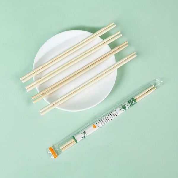 Household/Restaurant/Hotel Custom Eco-friendly Natural Color Bamboo Chopsticks with and Custom Design