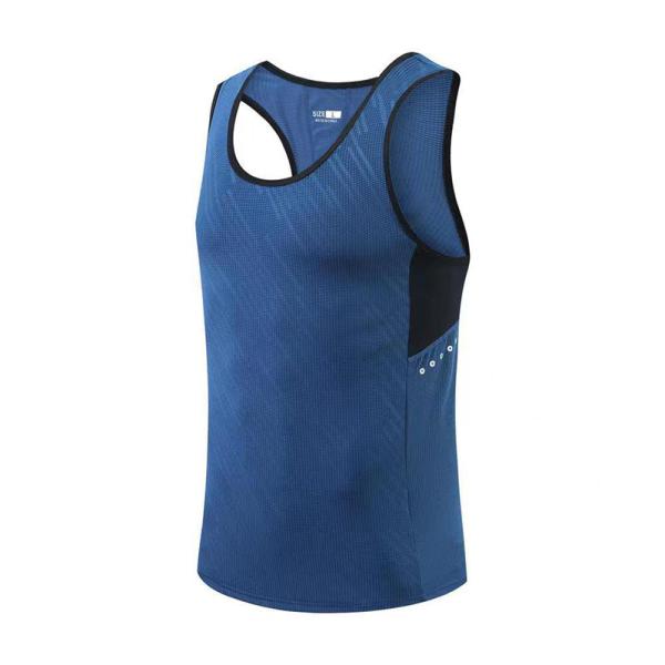Men Vest Summer Fast Drying Sleeveless Running Shirt Fitness Training Sportswear