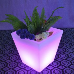 Heat Resistant Custom Rotational Molding LED Flower Pot PE Planters