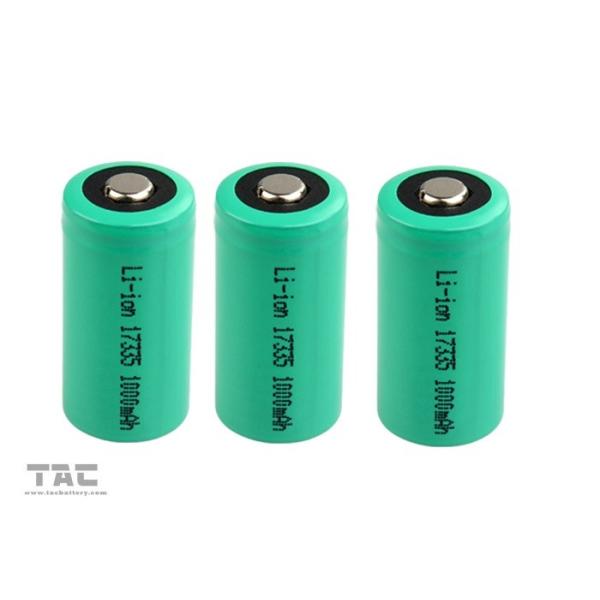 3.0V CR123A 1300mAh Primary Lithium Li-MnO2 Battery High Energy Density