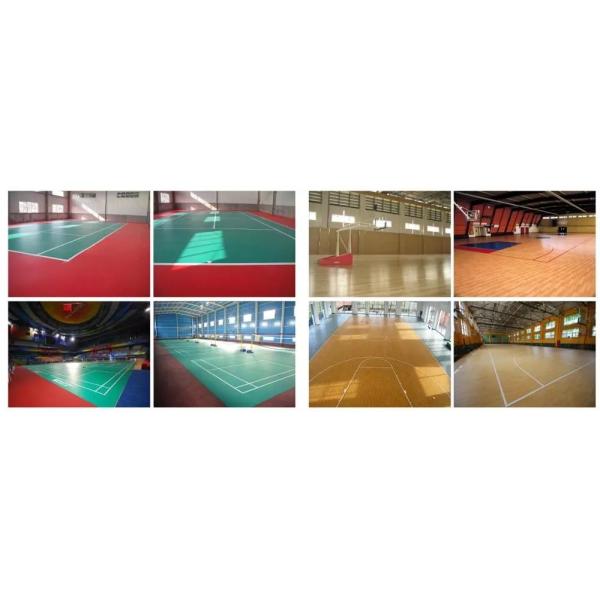 IAAF Vinyl Sports Flooring Court Mat Painting Lines 18MM Thickness