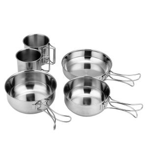 Quality Lightweight Outdoor Cookware Set Nonstick For Family Hiking for sale