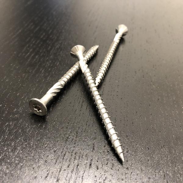 Cut Thread 8G Wood Screws 304 Stainless Steel Decking 40mm Chipboard Screws A2 Type 17
