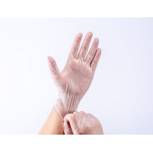 Quality XXL 100 Disposable Vinyl Gloves Examination PVC Powder Free FDA for sale