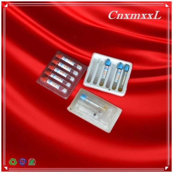 10ml 5pcs Transparent Ampoule PVC Blister Tray Packaging For Water Needle