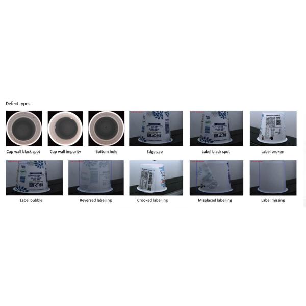 In Molded Labeling AI Vision Inspection Machine Latest AI Algorithms IML Cups Bottles Detection High Speed