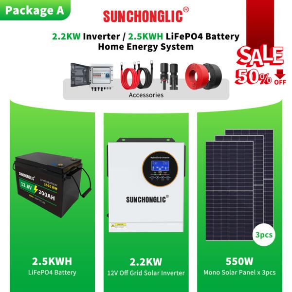 2.2kw Inverter 2.5kwh Lifepo4 Battery Home Energy System for Sustainable Living