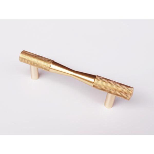 Norway Stylish Handles Kitchen cabinet pulls and handles Knurled Handle Brushed Brass Aluminum Door pulls