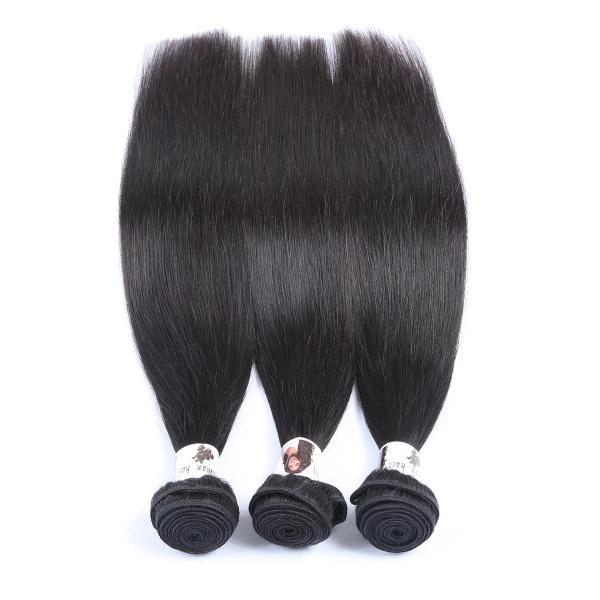 9A Grade Natural Unprocessed Brazilian Human Hair Silky Straight Double Drawn Bundls