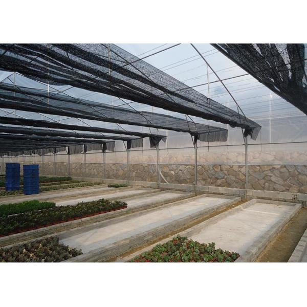Commercial Vegetable Greenhouse Kits With Rain Gutter And Large Zinc Coating 275gsm