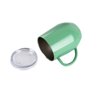 12oz Double Wall Stainless Steel Vacuum Flask Eggshell Coffee Tumbler