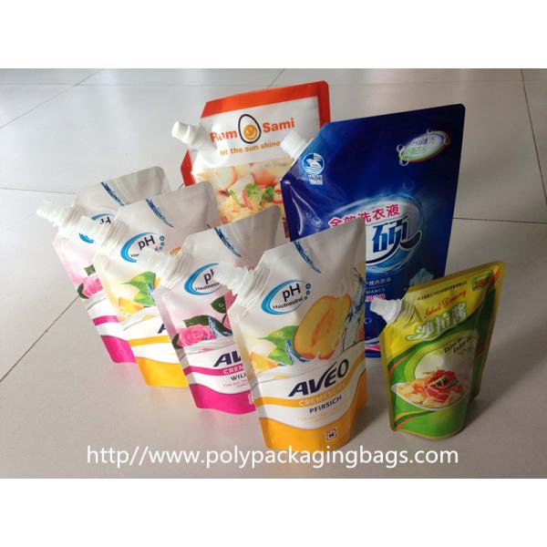 Laminated Spouted Pouches Packaging Poly Bags For Soybean Milk Stand Up Spout Pouch