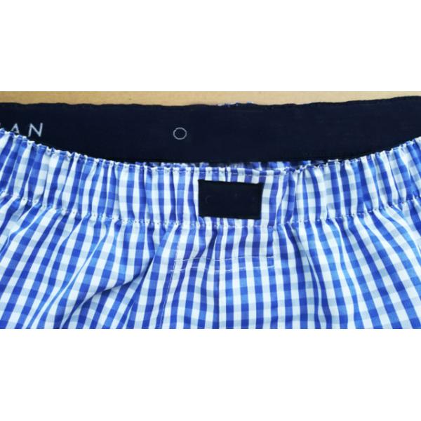 Men's 100%Cotton Poplin Short Functional Placket Jacquard Elastic Button