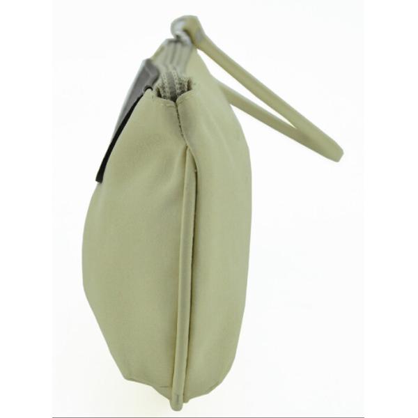 Personalized Zippered Cosmetic Bag , Wristlet Handle Makeup Clutch Bag