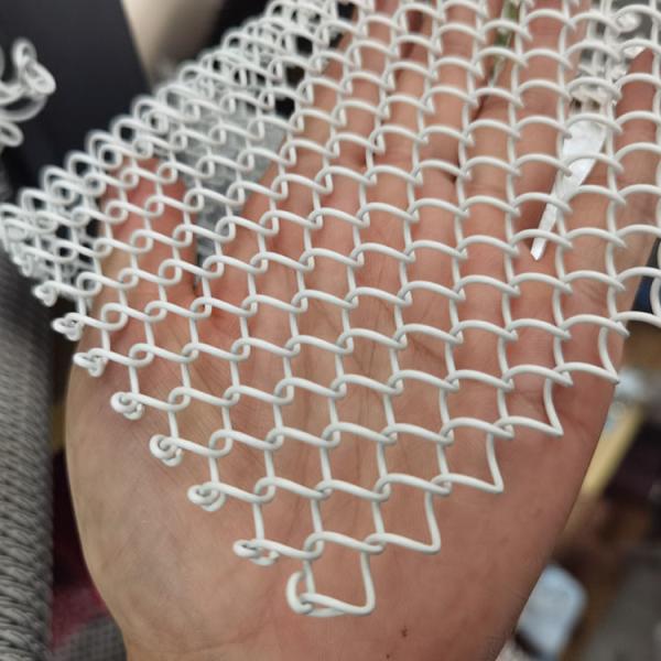 Professional Gold Color Decorative Metal Chain Link Coil Drapery Mesh for Room Divider