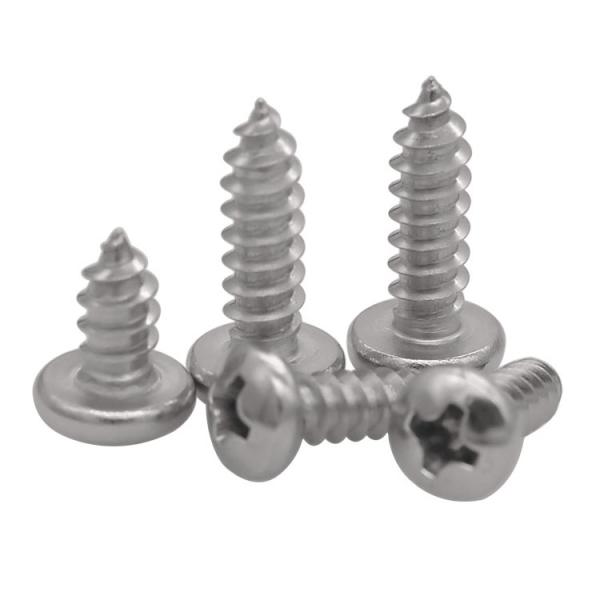 GB845 SUS304 SUS316 Cross Recessed Pan Head Tapping Screw
