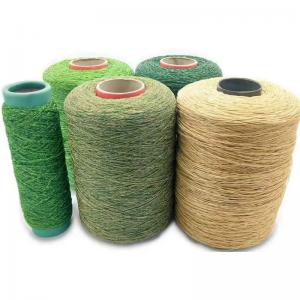 China PE Monofilament Artificial Grass Yarn Synthetic Turf Raw Materials Fibrillated on sale