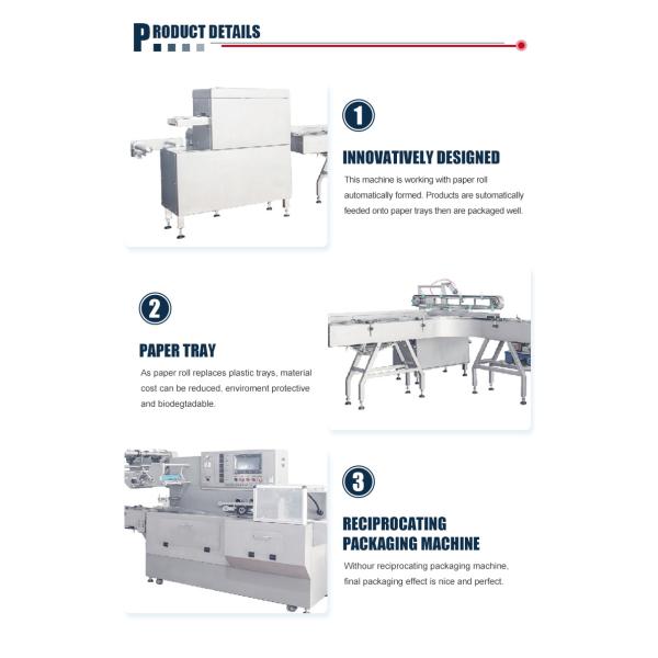 Automatic Cheese Slicing Small Sachet Burger Bread High Quality Flow Packing Machine