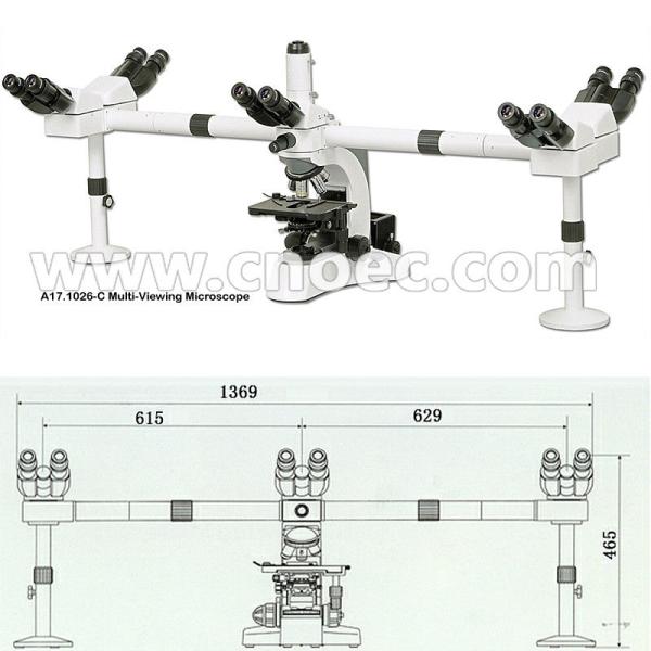 Educational Multi View Microscope Achromatic Microscopes CE A17.1026-C