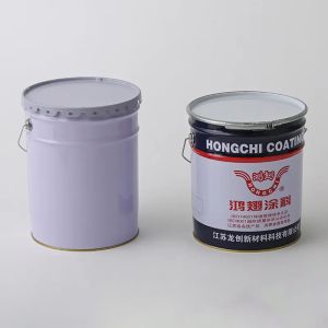 Stackable Iron 5 Gallon Metal Bucket Cylindrical Shape Customizable