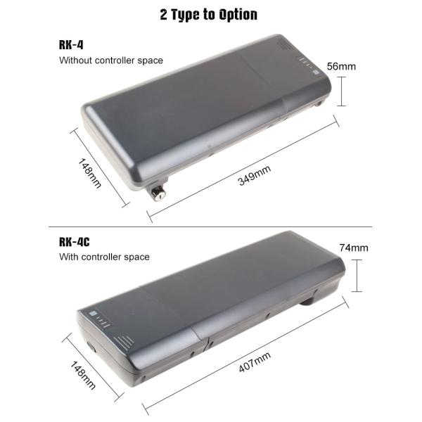 China Professional Supplier 36V 17.5Ah  Ebike Battery Rear Rack