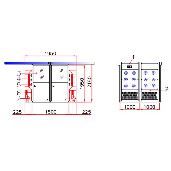 Automatic Sliding Door Goods Air Shower | DIN75200 Fireproof & Radar Anti-Collision Design | ISO 14644-1