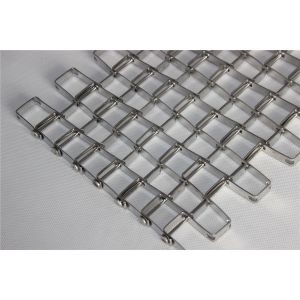 Quality Honeycomb Flat Wire Mesh Conveyor Belt , Chain Link Conveyor Belt Customized for sale