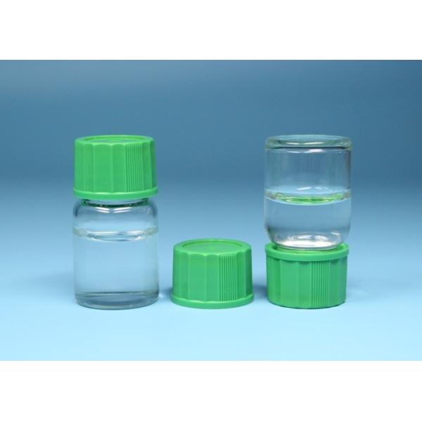7ml Transparent Screw Top Vials Silk Screen Printing Surface With Screw Plastic Caps