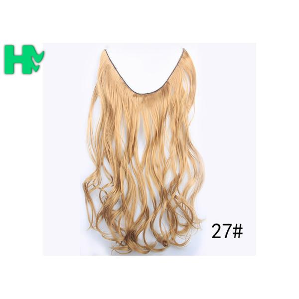 Fashionable Colorful Synthetic Clip In Hair Extensions High Temperament Hair For Women