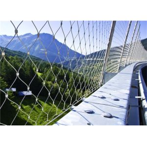 Quality 20x20mm Plain Weave Metal Stainless Steel Wire Rope Mesh for sale