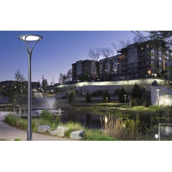 Pole Head Replacement 60W LED Outdoor Post Top Lights With Transparent Lens