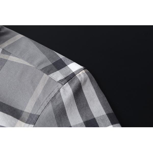 Button Down Collar Casual 100% Cotton Oxford Men's Long Sleeve Plaid Shirt for Autumn