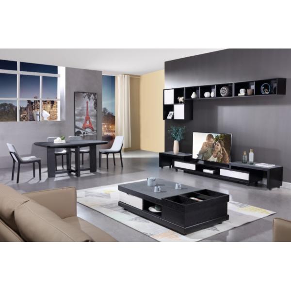 Modern Metal Wooden Base Style Dining Room Table Set And Living Room Set