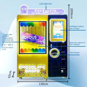 China Touch Screen Metal Candy Dispenser Chocolate Bean Vending Machine With Coin Credit Card Token Qr Code Payment Systems For Retail on sale