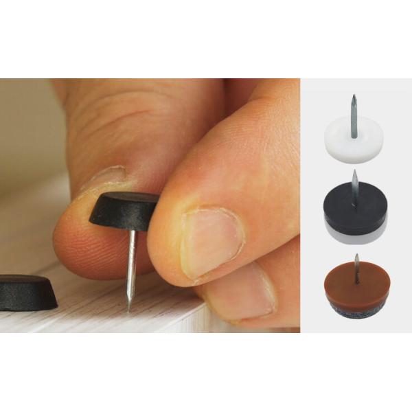 15MMx21.3MM Size Furniture Feet Nail Zinc Plated For Wood Furniture Leg