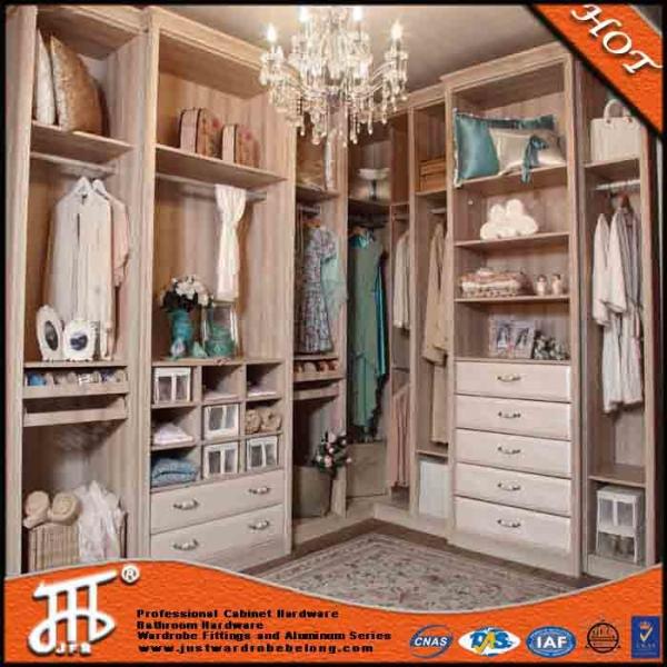Comparable things made aluminum wardrobe pole system flat packing walk in closet