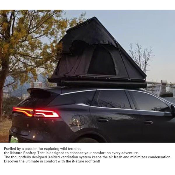 Gas Strut Hardshell Van Roof Tent Telescopic Ladder PU Coated 3000mm