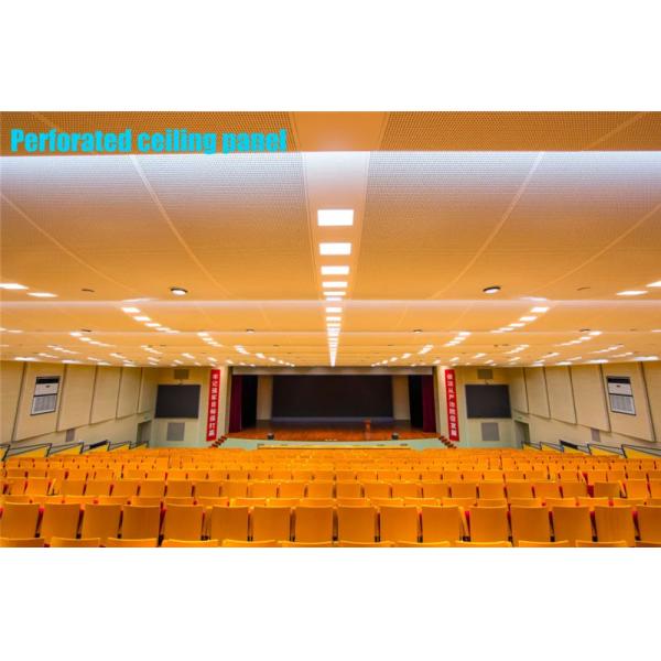 Sound Insulation SGS 1.5mm Perforated Aluminum Ceiling Panel PVDF Coated