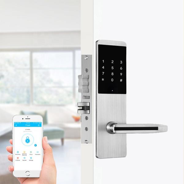 App Electronic Smart Door Lock Digital Password Home Lock Silver