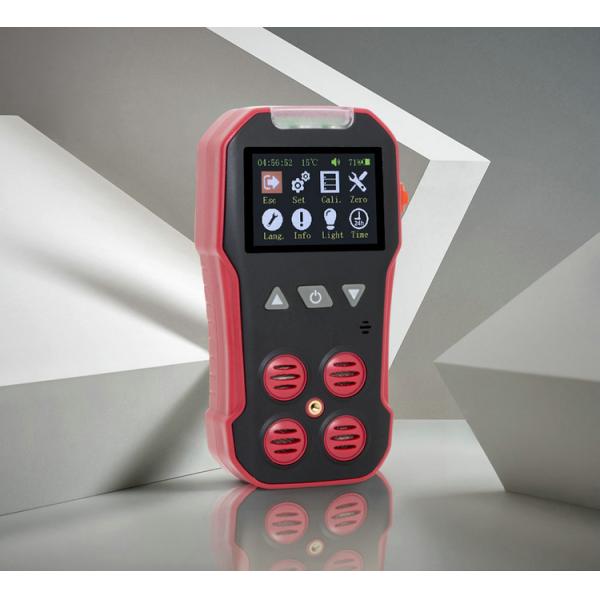 Handheld Battery Operated Gas Leak Detector Astigmatic Design For H2S CO O2 CH4