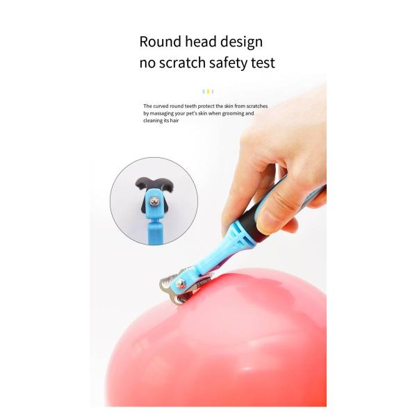 Pet Double-sided Stainless Steel Knot Brush For Dogs And Cats Skin-friendly Hair Remover Comb