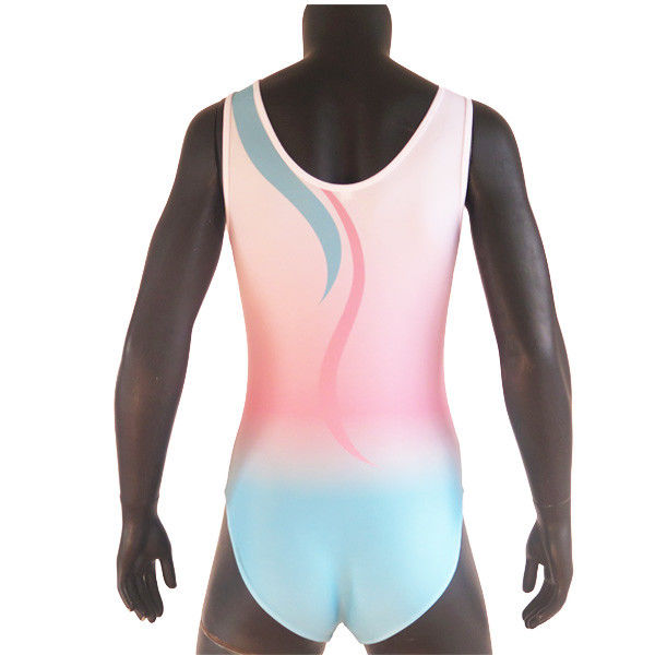 Fashion Cool Gymnastics Leotards Sleeveless Lycra Fabric Ombre Colors