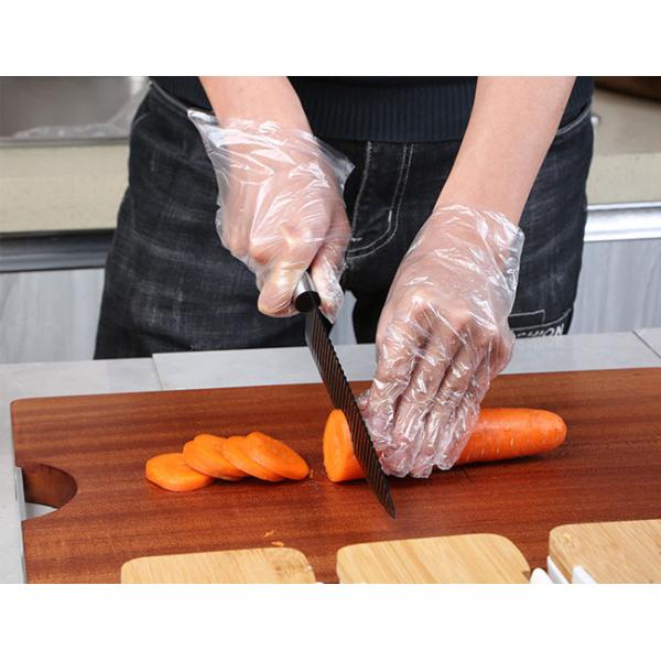 Clear Powder Free Disposable Examination Gloves Food Grade For Cooking Cleaning Dishwashing Food Handling
