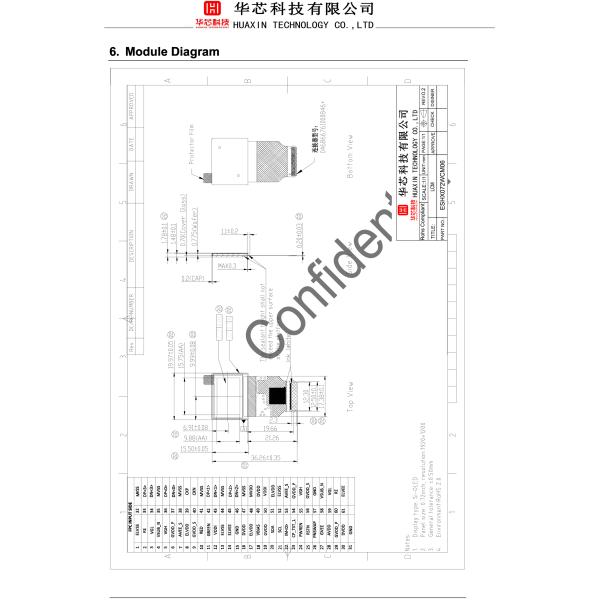 0.72 Inch Micro Oled Display Module 1920x1200 Resolution 61 pins MIPI Interface 2000 C/D For Optimal Display