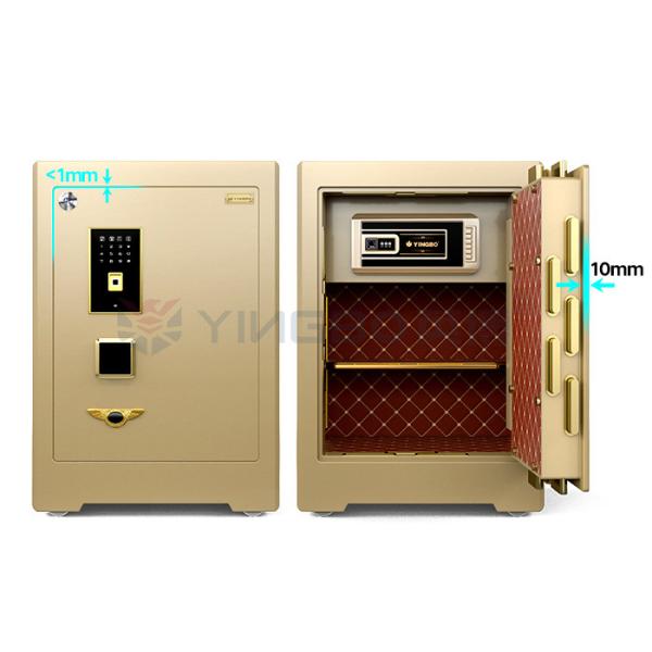 YB/ZY-60 Dual Intelligent Alarm safe deposit box Luxury Smart For Security With 3D Stereo Soft-Roll Leather