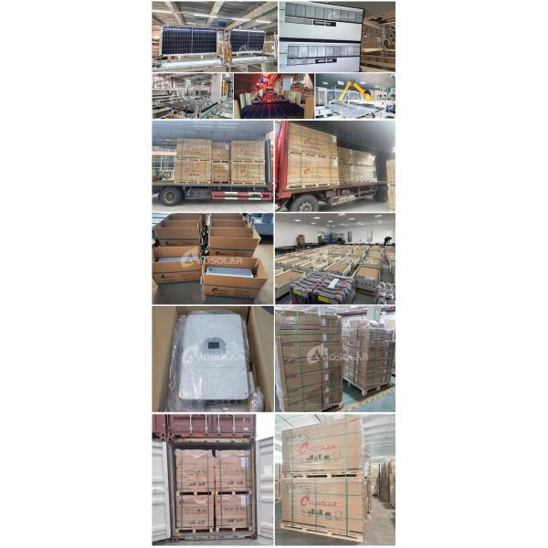 220-400V Output Voltage Amosolar Residential Hybrid Grid Solar System for Customized Home
