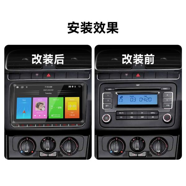 Creatall New 9-Inch for Volkswagen Car Head Unit for Bluetooth MP5 Player Android System GPS Navigation CarPlay Integrated